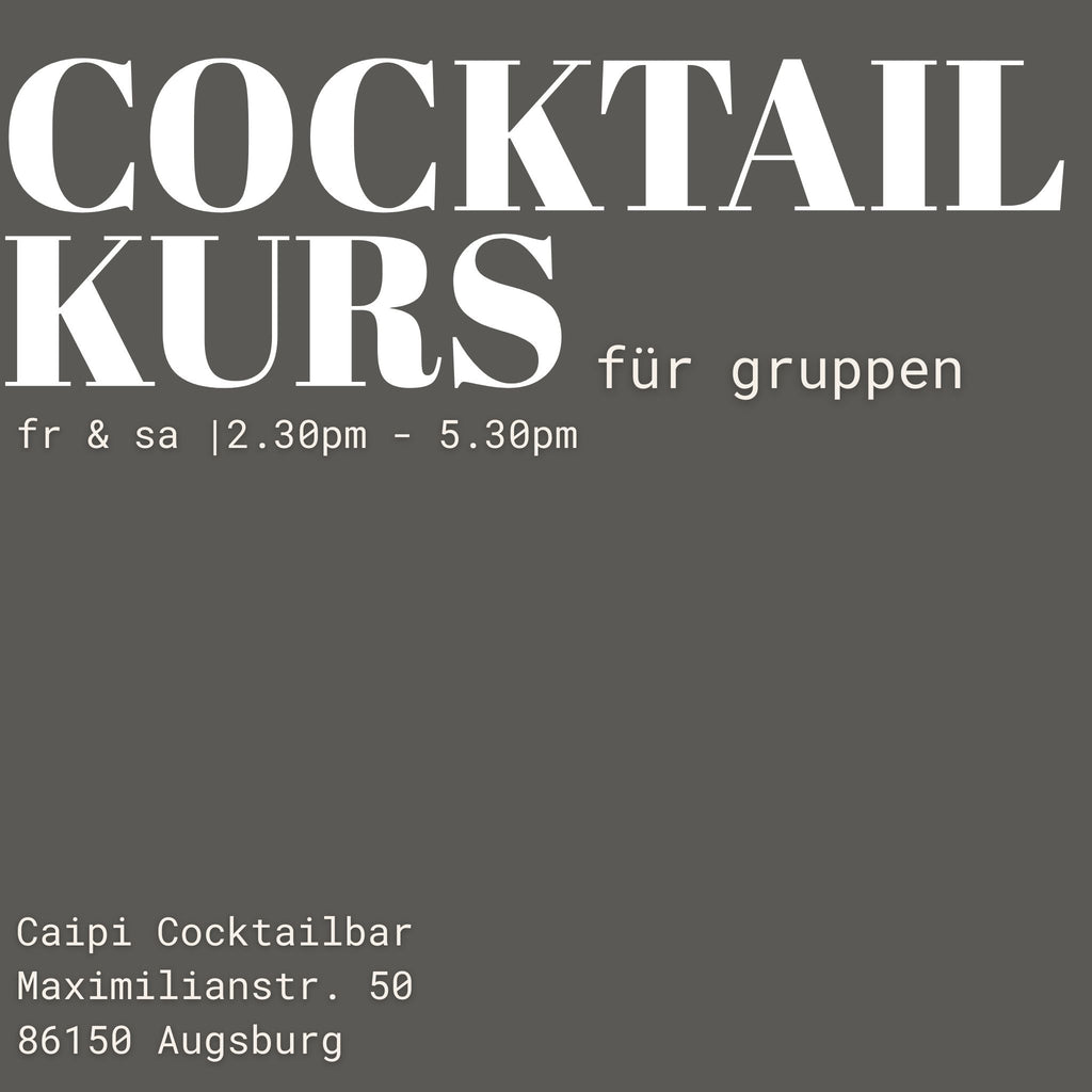 Cocktailkurs für Gruppen 2027