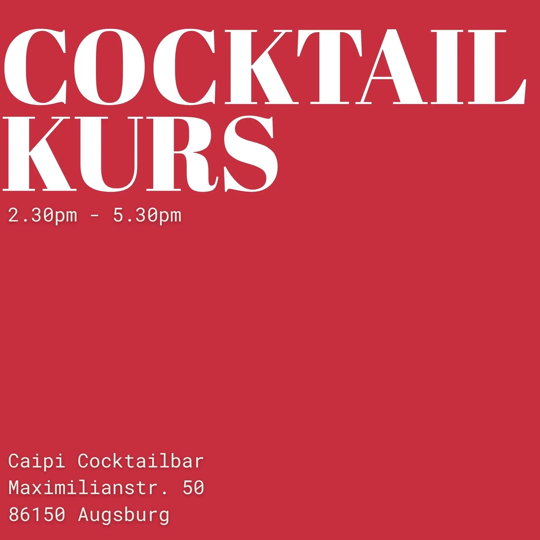 Offener Cocktail-Kurs (Tickets)
